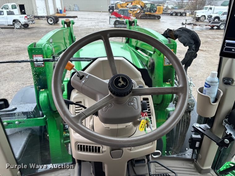 image for item EA4487 2021 John Deere 6195M MFWD tractor