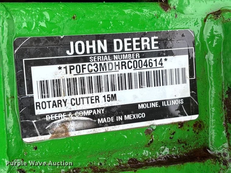 image for item EA4488 2024 John Deere FC15M rotary mower