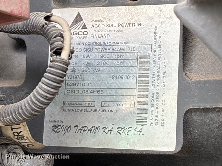 image for item EA4503 2013 AGGO RoGator 900 sprayer