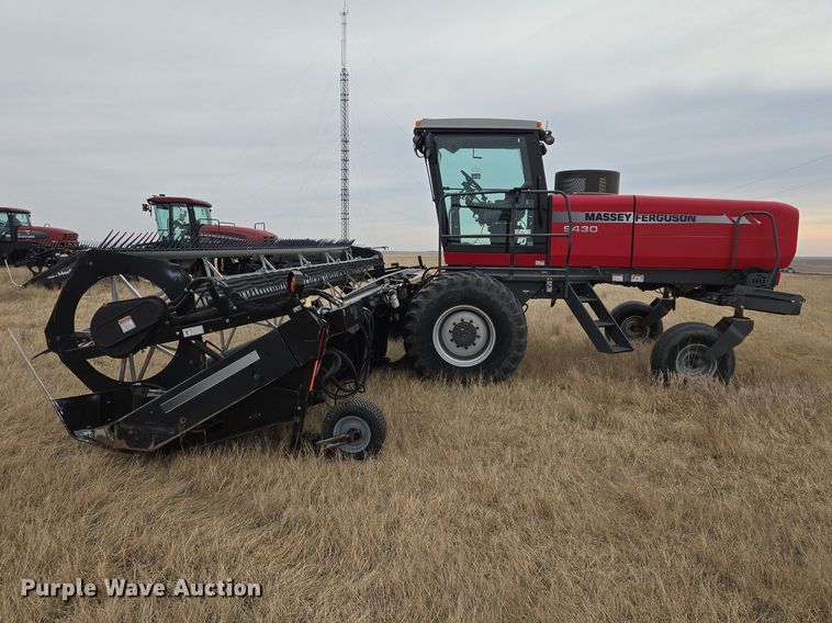 image for item EB1346 2009 Massey Ferguson 9430 swather / windrower