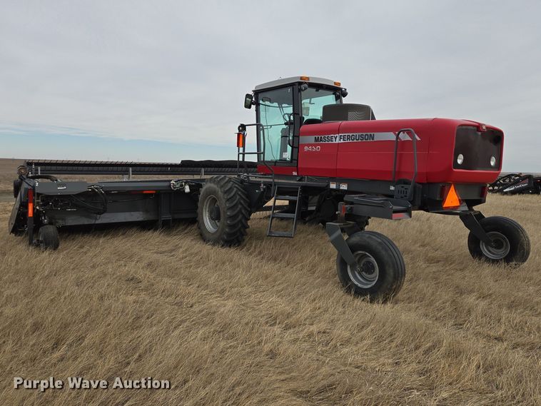 image for item EB1347 2009 Masey Ferguson 9430 swather / windrower