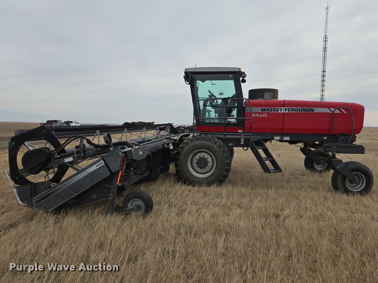 image for item EB1347 2009 Masey Ferguson 9430 swather / windrower