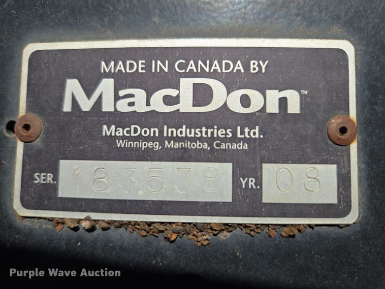 image for item EB1348 2008 MacDon M150 Premier swather / windrower