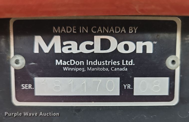 image for item EB1349 2008 Macdon Westward M150 swather / windrower