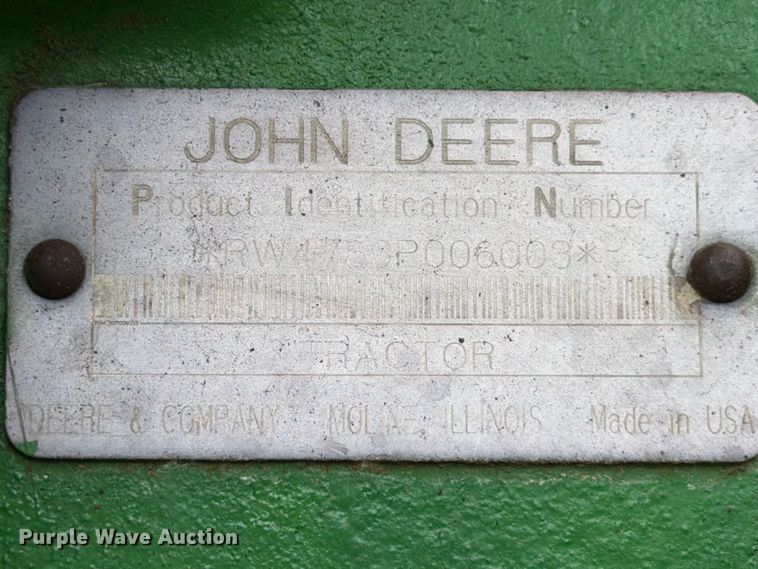 image for item ED5185 1994 John Deere 4760 MFWD tractor