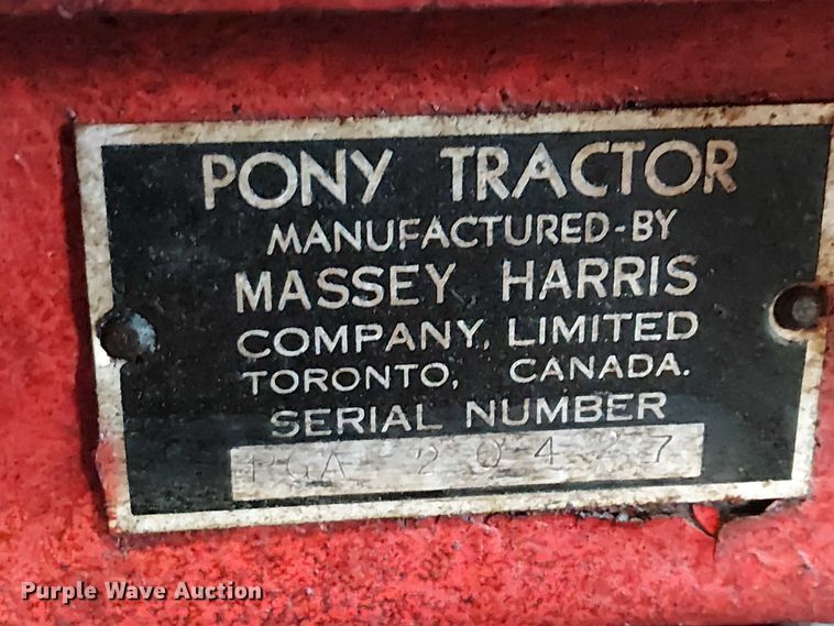 image for item EE7973 Massey Harris Pony Tractor tractor