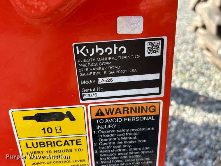 image for item EF1016 2022 Kubota L3902HST MFWD tractor