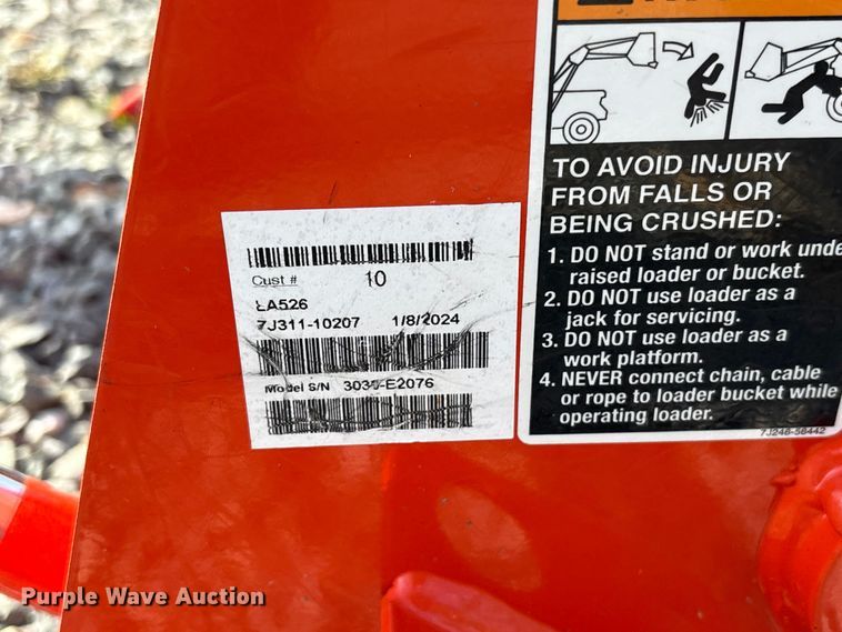 image for item EF1016 2022 Kubota L3902HST MFWD tractor