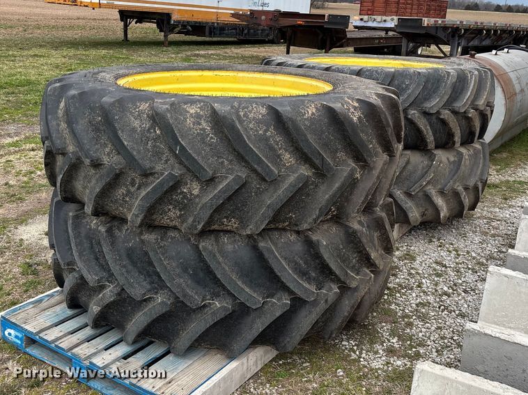 image for item EO4013 (4) 620/70R46 tires and wheels