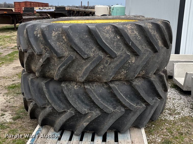 image for item EO4013 (4) 620/70R46 tires and wheels