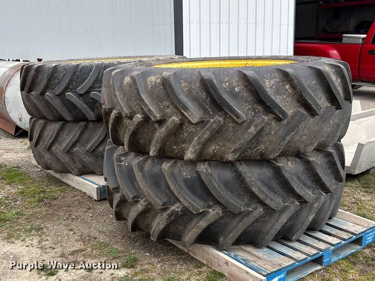 image for item EO4013 (4) 620/70R46 tires and wheels