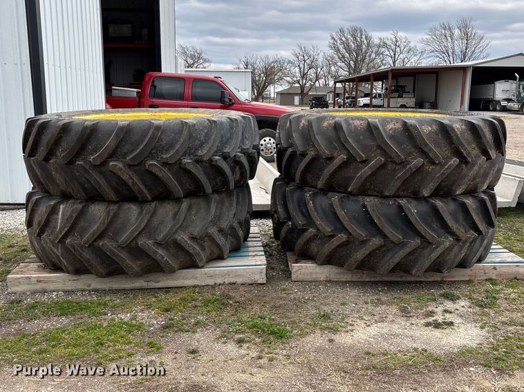 image for item EO4013 (4) 620/70R46 tires and wheels