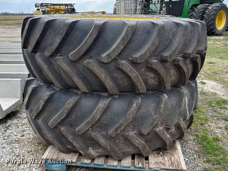 image for item EO4013 (4) 620/70R46 tires and wheels