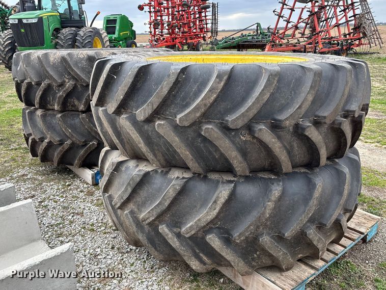 image for item EO4013 (4) 620/70R46 tires and wheels