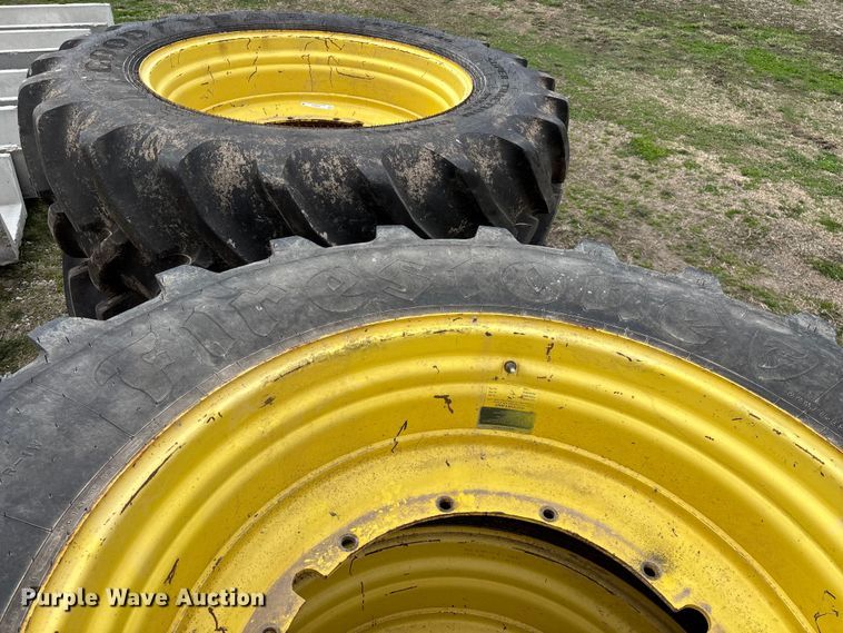 image for item EO4013 (4) 620/70R46 tires and wheels