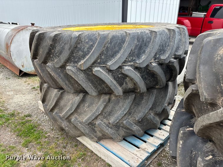 image for item EO4013 (4) 620/70R46 tires and wheels