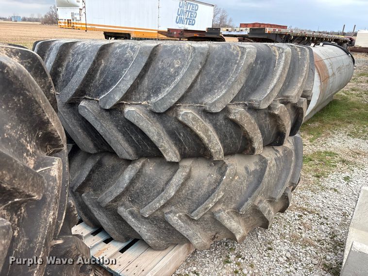image for item EO4013 (4) 620/70R46 tires and wheels