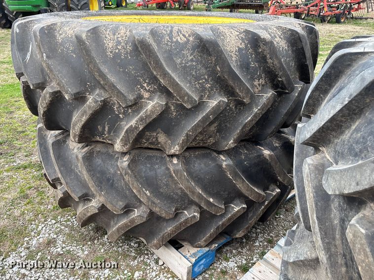 image for item EO4013 (4) 620/70R46 tires and wheels