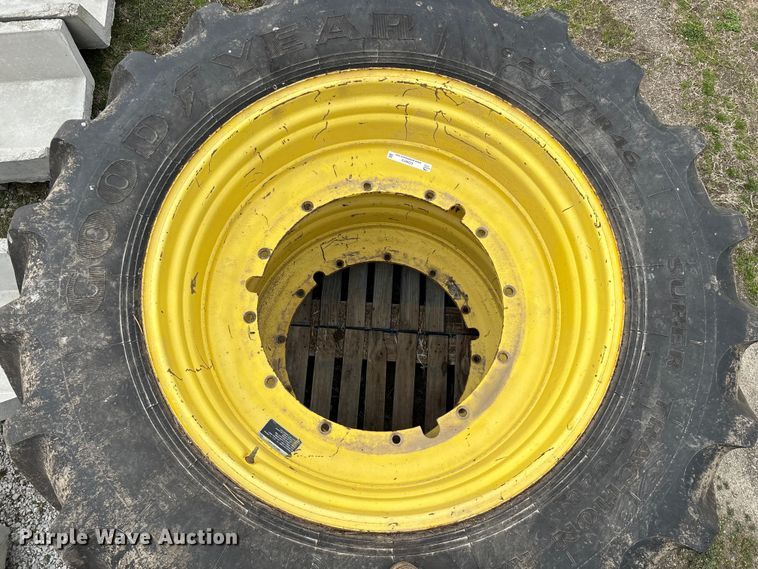 image for item EO4013 (4) 620/70R46 tires and wheels