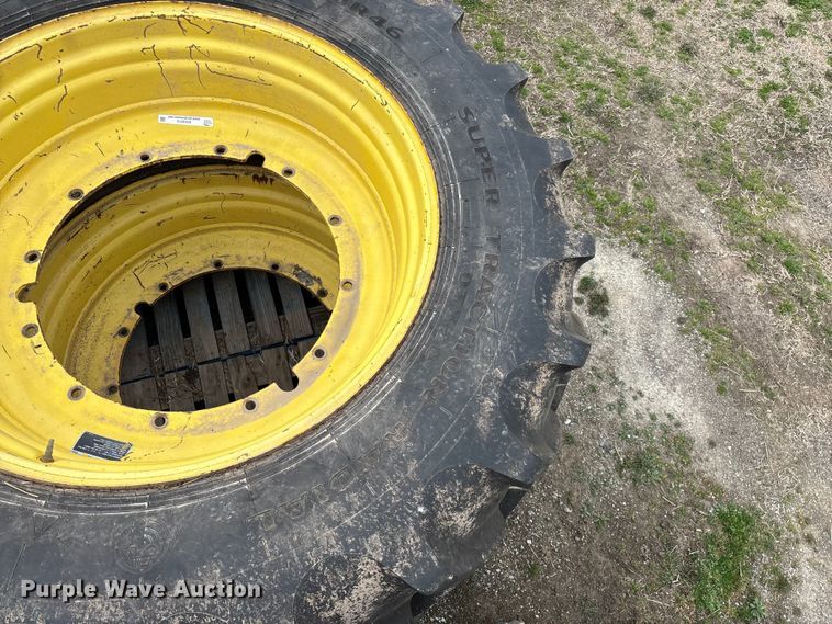 image for item EO4013 (4) 620/70R46 tires and wheels