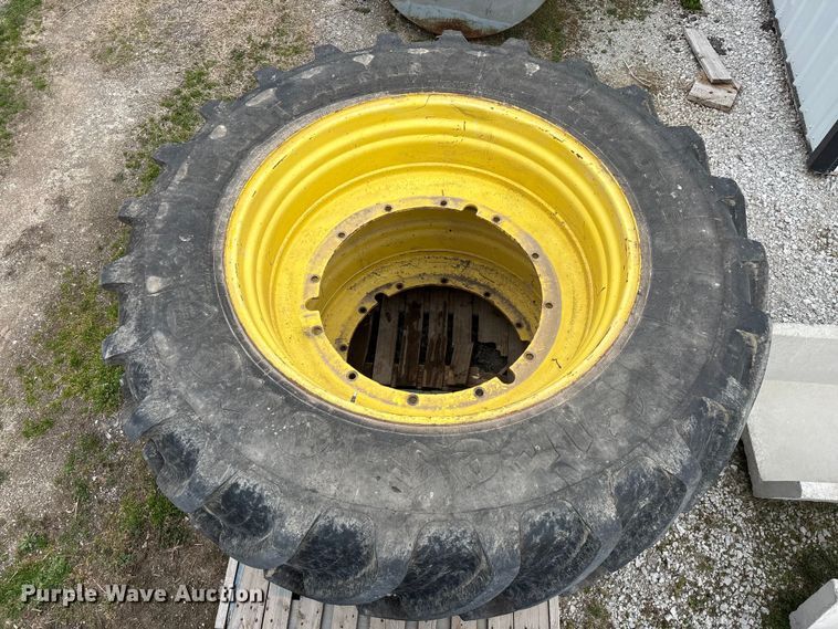 image for item EO4013 (4) 620/70R46 tires and wheels