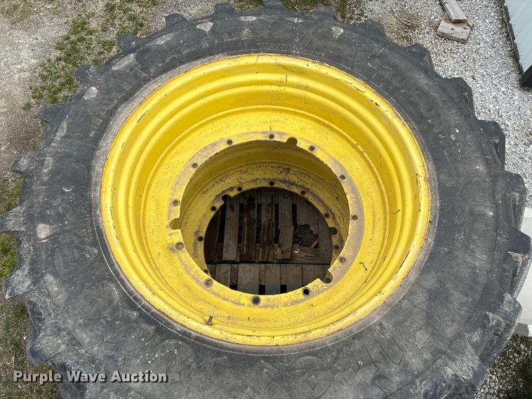 image for item EO4013 (4) 620/70R46 tires and wheels