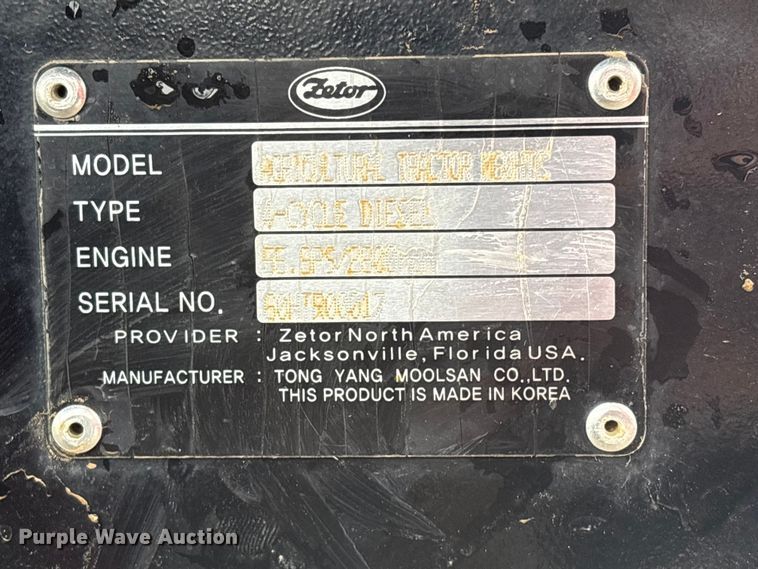 image for item EV2794 2021 Zetor M60HTC MFWD tractor