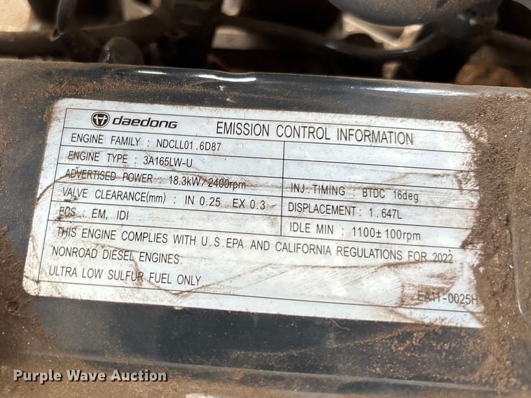 image for item YA2789 2023 Bobcat CT2025 MFWD tractor