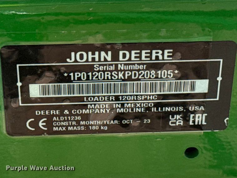 image for item YA2859 2024 John Deere 1025R MFWD tractor