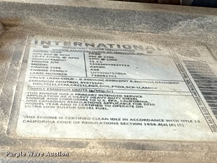 image for item DR1035 2021 International LT625 semi truck