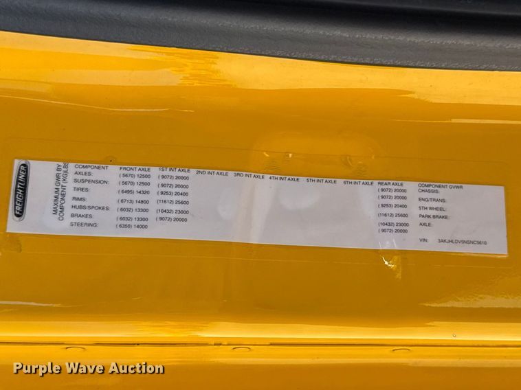 image for item DR1038 2022 Freightliner Cascadia 126 semi truck