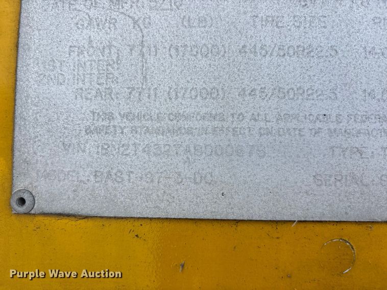 image for item DT0125 2010 Beall tank trailer