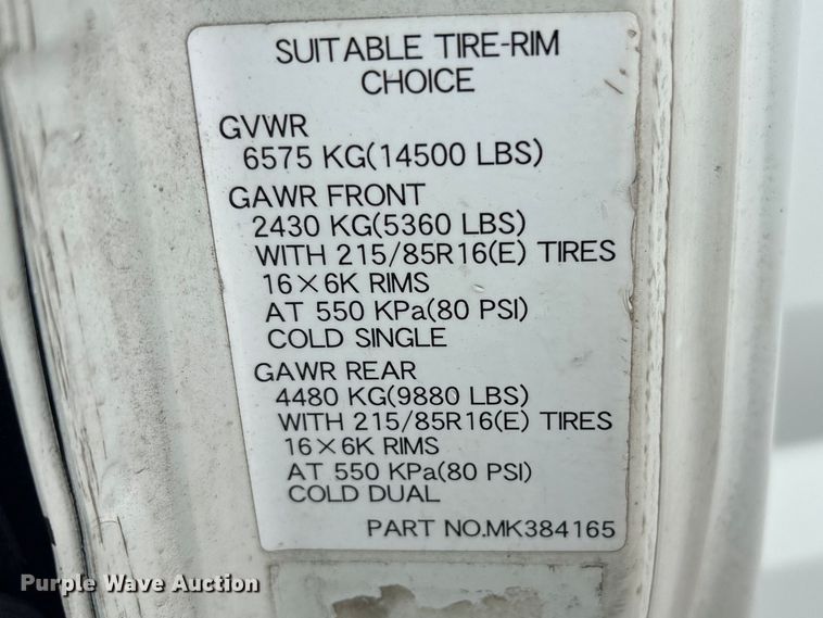 image for item DT2870 2007 Mitsubishi Fuso FE Crew Cab flatbed truck