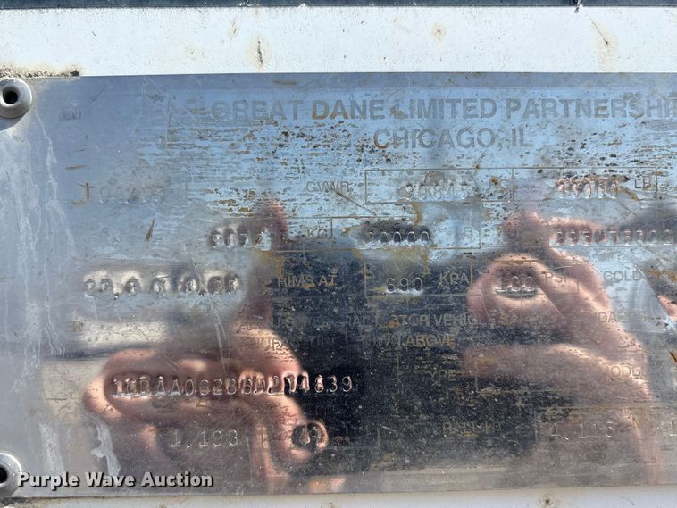 image for item EA4632 2006 Great Dane  dry van trailer