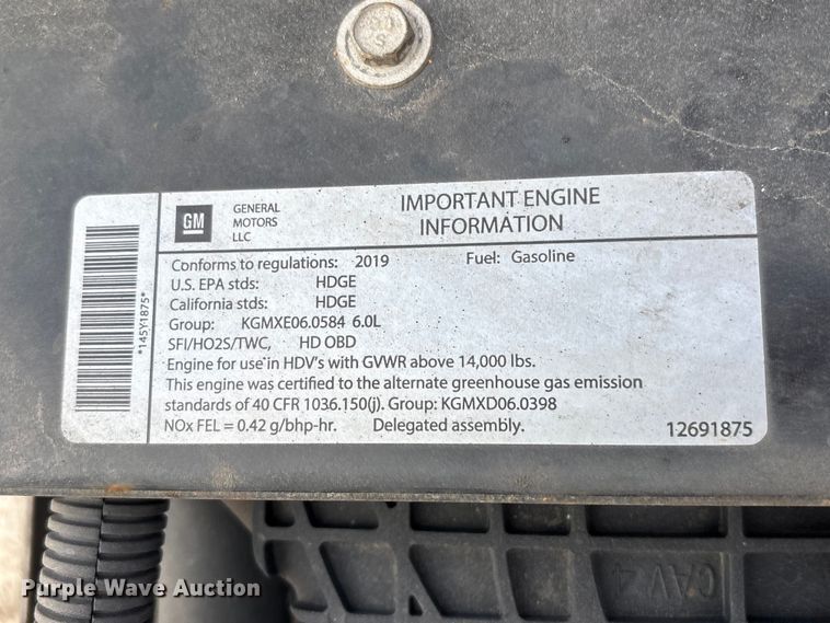 image for item EA7224 2019 Isuzu NPR box truck