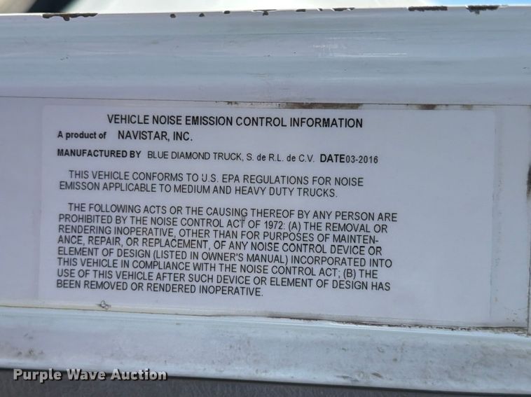 image for item ED5151 2017 International ProStar Plus semi truck