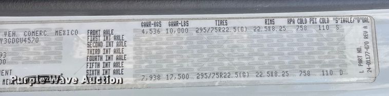 image for item EM5051 2016 Freightliner Business Class M2 refrigerated truck