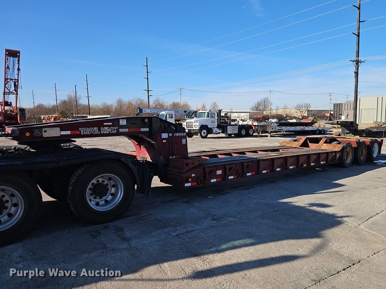 image for item EO7147 1992 Trail King Industries TK80HDG-443 lowboy equipment trailer