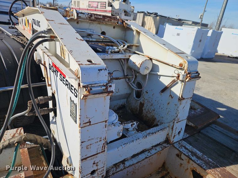 image for item EO7148 2008 Trail King Industries TK70DGHT-502 hydraulic tail lowboy equipment trailer