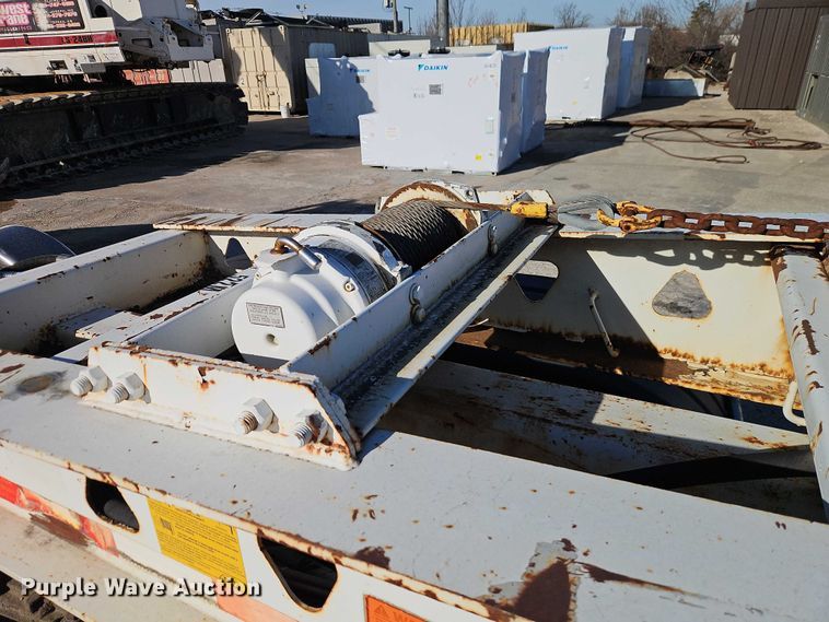 image for item EO7148 2008 Trail King Industries TK70DGHT-502 hydraulic tail lowboy equipment trailer