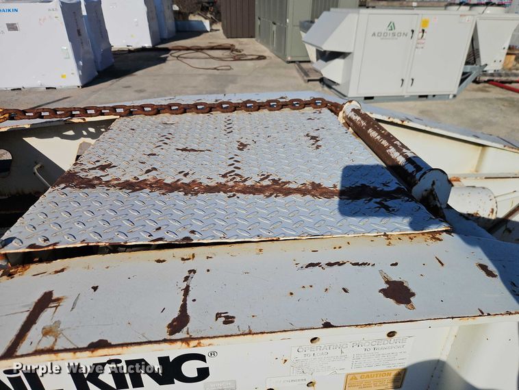 image for item EO7148 2008 Trail King Industries TK70DGHT-502 hydraulic tail lowboy equipment trailer