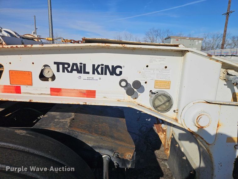 image for item EO7148 2008 Trail King Industries TK70DGHT-502 hydraulic tail lowboy equipment trailer