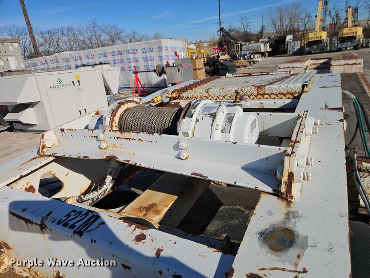 image for item EO7148 2008 Trail King Industries TK70DGHT-502 hydraulic tail lowboy equipment trailer