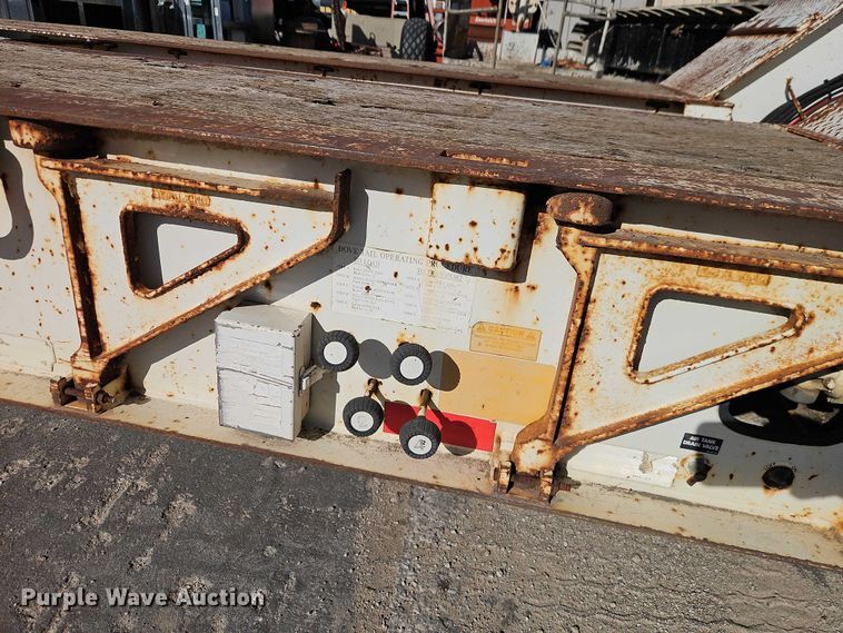 image for item EO7148 2008 Trail King Industries TK70DGHT-502 hydraulic tail lowboy equipment trailer