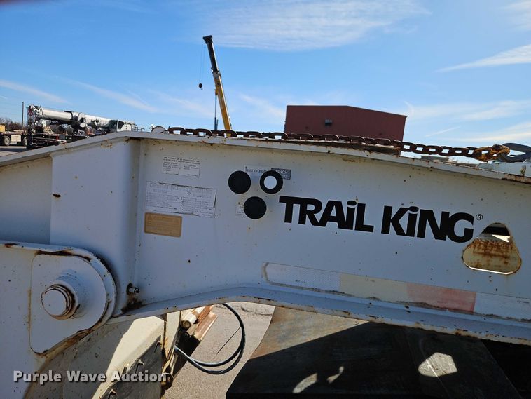 image for item EO7148 2008 Trail King Industries TK70DGHT-502 hydraulic tail lowboy equipment trailer