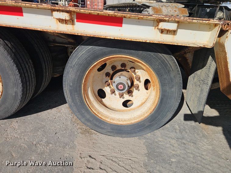 image for item EO7148 2008 Trail King Industries TK70DGHT-502 hydraulic tail lowboy equipment trailer