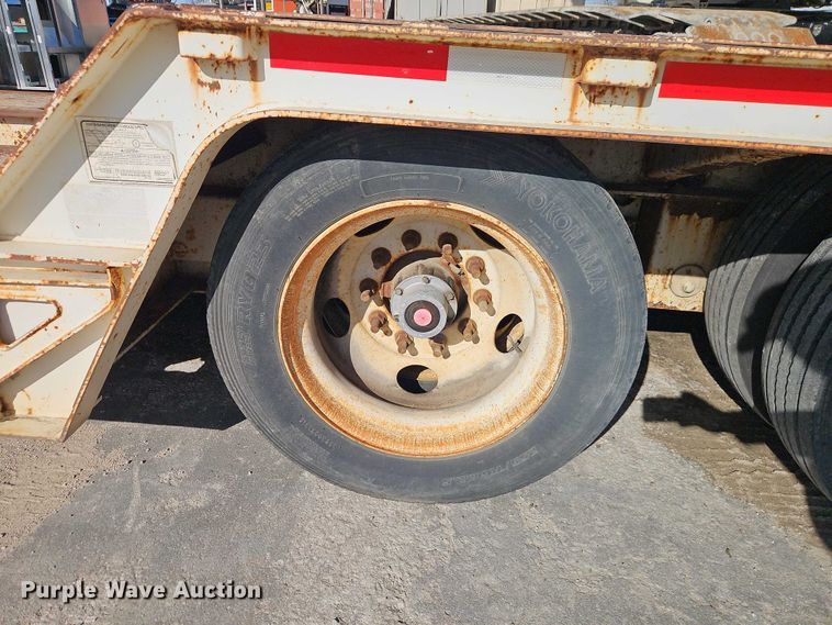 image for item EO7148 2008 Trail King Industries TK70DGHT-502 hydraulic tail lowboy equipment trailer