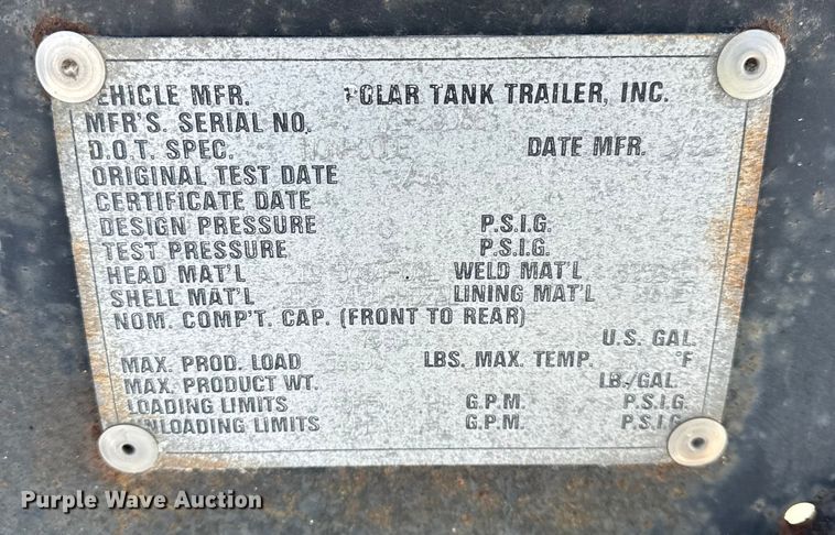 image for item ER0394 1998 Polar asphalt trailer