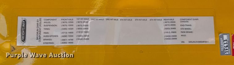 image for item ES5784 2021 Freightliner Cascadia 126 semi truck