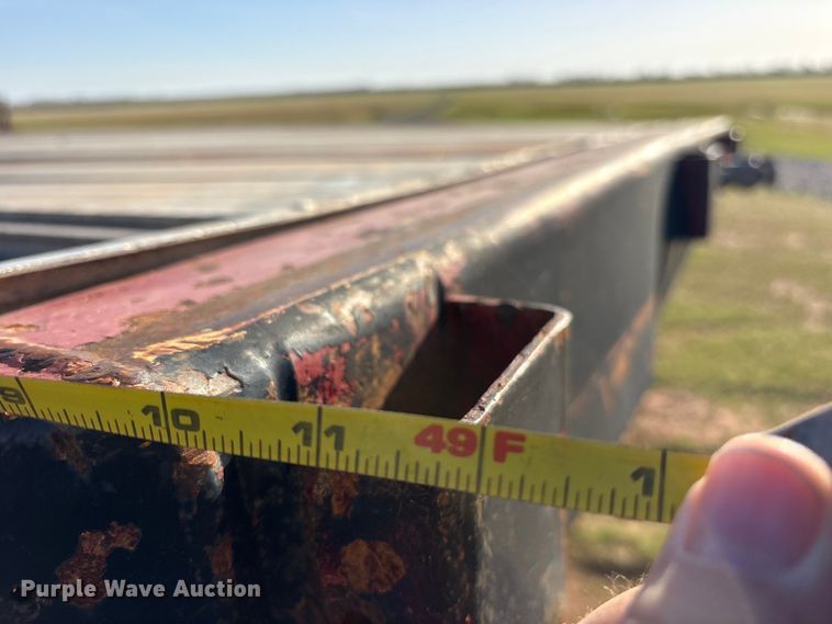 image for item ES8662 1992 Fruehauf PBA-12W-45N flatbed trailer